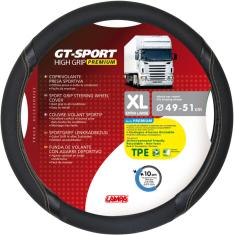Gt-Sport, Coprivolante In Skeentex - Xl - D.49/51 Cm - Nero/Beige