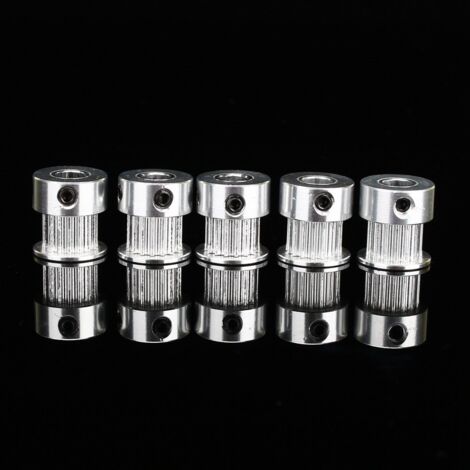 GT2-Riemenscheiben, 16 Zähne, 5 mm Bohrung, für 3D-Drucker, CNC-Maschinen, Roboter - Aluminium-Riemenscheiben für Zahnriemen