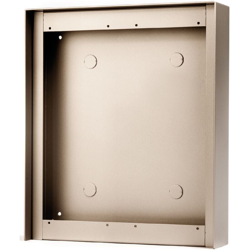 Aiphone - cadre saillie - 2 x 3 modules - avec visière - en inox gt203hb