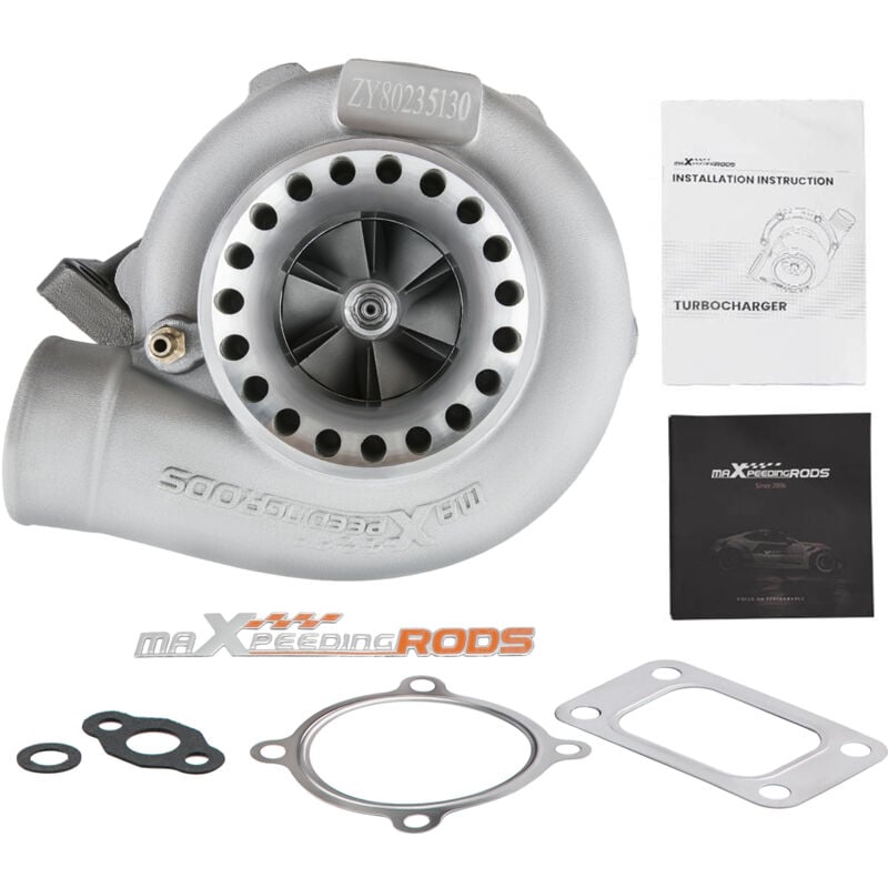 Image of Maxpeedingrods - GT35 GT3582 Anti Surge Turbo Turbolader .70 a/r .63 a/r Water + Oil Cooled