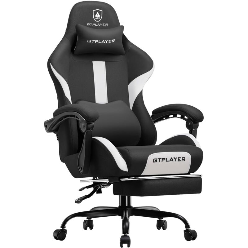 Chaise Gaming, Chaise de Gamer, Chaise de Bureau Respirante en