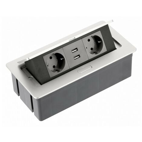 Fdit USB-Steckdose mit 4 Anschlüssen USB-Steckdose für  Hochgeschwindigkeitsladegeräte für Home Office-Hotels und öffentliche  Plätze (weiß)