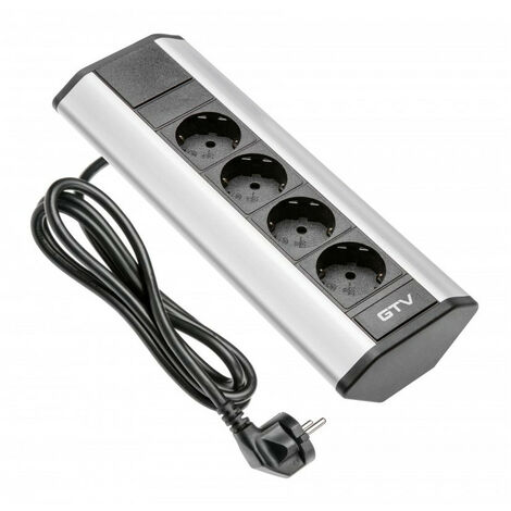 GTV 4er Eck-Steckdosenleiste 5V 3600W "Schuko" Typ F