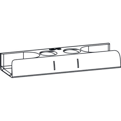 GU Schließplatte, Eurofalz 30x8 mm, 13V, Zink silber