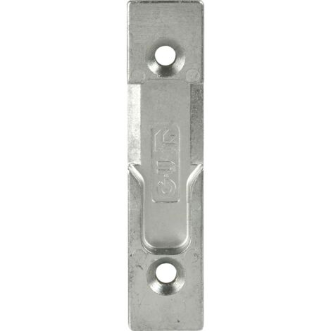 GU Schließteil für Rollzapfen, Stulp 20 mm, Falz 4 mm, verzinkt silberfärbig