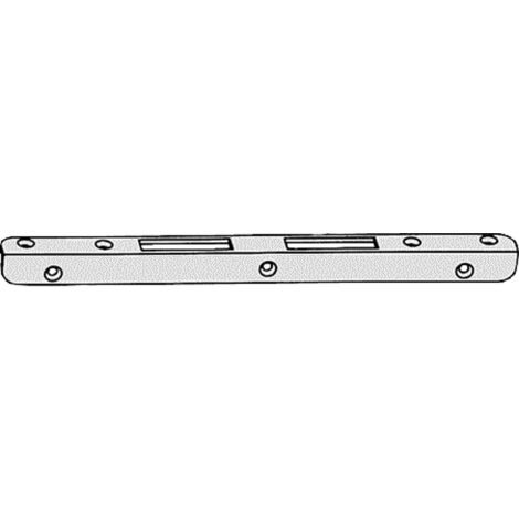 Gu-Winkelschliessblech Secury L+R Silber
