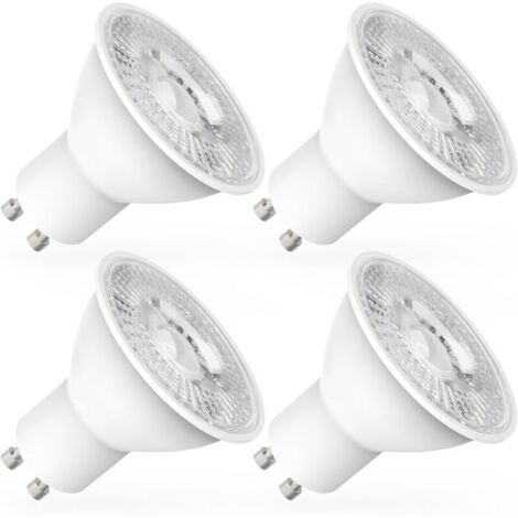 GU10 5W 600lm LED-Lampen, Kaltweiß 6000K, Breiter Abstrahlwinkel 120°, 4er-Pack