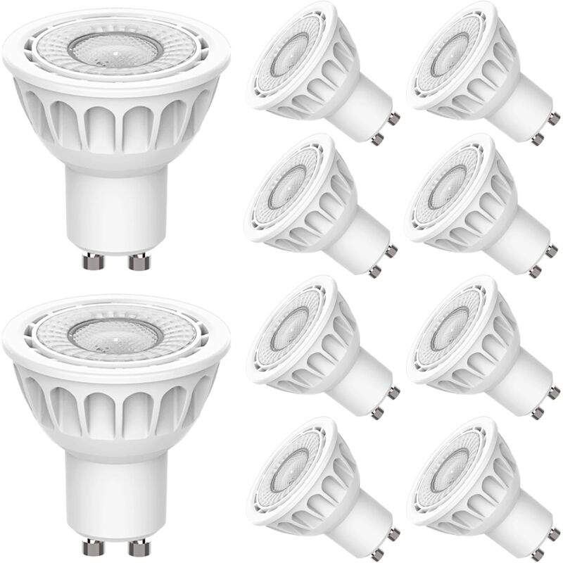 GU10 Ampoules LED Dimmable Blanc Chaud 3000K 6W(60W équivalent Ampoule LED Halogène), Pas de Scintillement, Spot LED à économie D'énergie Pour