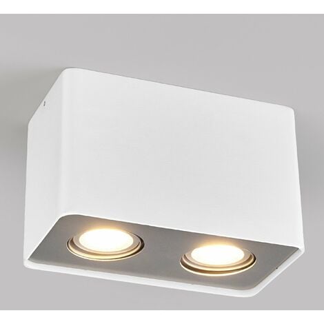 GU10 downlight LED Giliano, 2 luces angular blanco