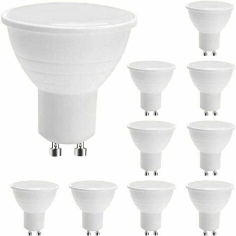 GU10-LED-Spotlampen, 7 W warmweiß (entspricht 50 W Halogenlampe), Energiesparlampe, 600 lm, 120° Abstrahlwinkel, nicht dimmbar, 5er-Pack