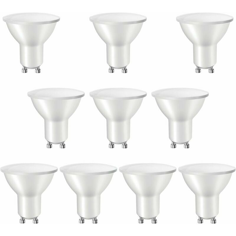 Hoopzi - GU10 led Spotlight Bulbs, 40W Halogen Bulb Equivalent, 5W, 400lm, Daylight White 6000K, Energy Saving Spot Light Bulb for Ceiling Lights,