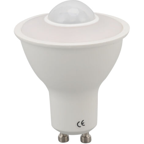 GU10 Light Bulb Infrared Human Induction Replacement Bulb for Ceiling Corridor Porch Lamp Warm Light 3000K 5W 500LM AC 100‑240V