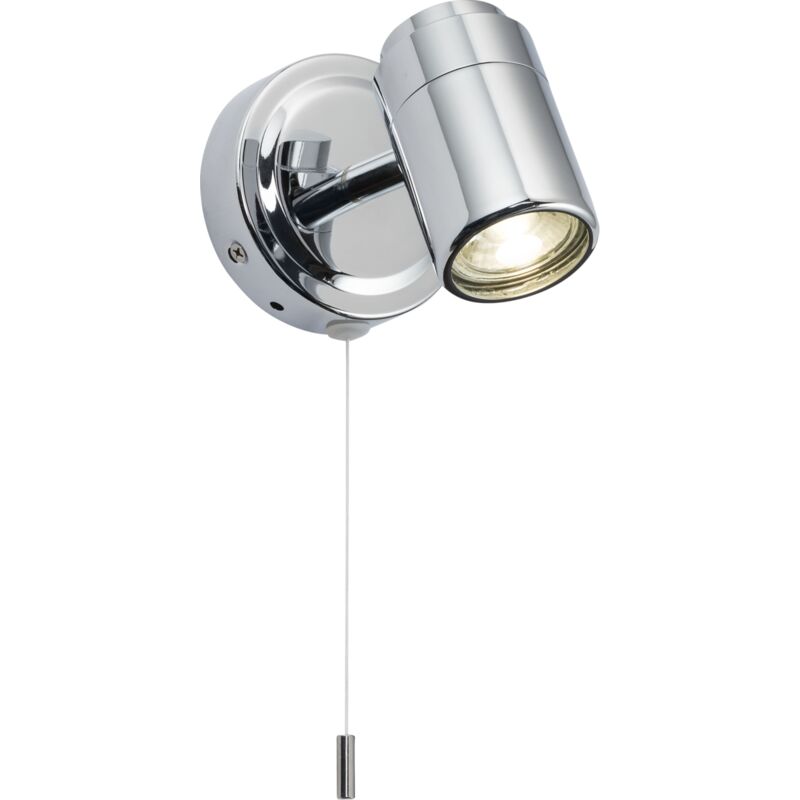 GU10 Single Spotlight - Chrome 230V IP44 20W