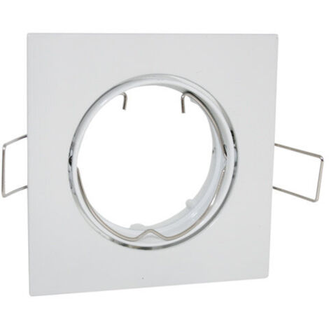 GU10 Square Bulb trim ring Blanco 12.672/BC/Z/B 8430552116607