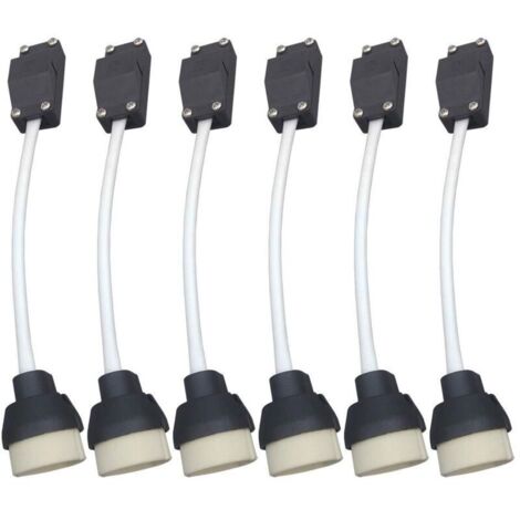 GU10 Support de Lampe, Douille D'ampoule Connecteur,Adaptateur pour LED et Halogène,Base en céramique Et Bornier-