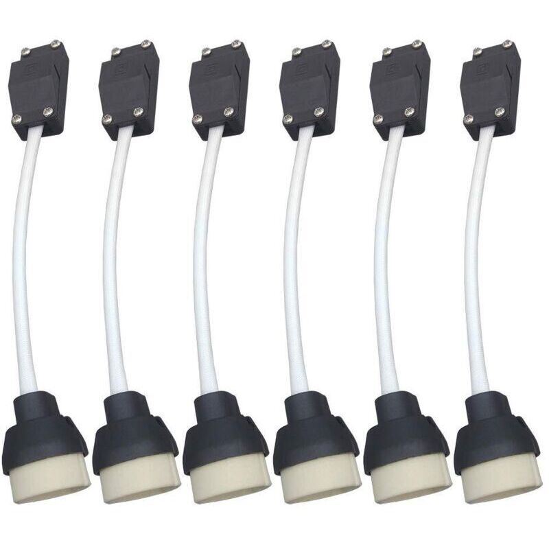 GU10 Support de Lampe, Douille D'ampoule Connecteur,Adaptateur pour LED et Halogène,Base en céramique Et Bornier-AIMOONSA