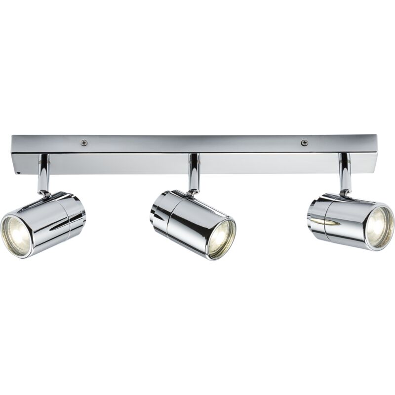 GU10 Triple Bar Spotlight - Chrome 230V IP44 20W