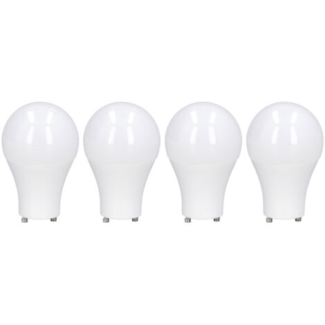 [GU24 LED-Lampe] 4 helle A19 Energiesparlampen, 900 lm, ABS+PC, 30.000 Stunden Lebensdauer, 120 V, für Schlafzimmer und Büro
