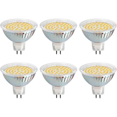 GU5.3 LED-Leuchte, 12 V, 3 W, Warmweiß 6000 K, Ø 50 mm, GU5.3 30 W-Äquivalent, 300 lm, AC/DC 12 V, MR16 GU5.3 LED-Einbau