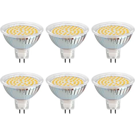 BEIJIYI GU5.3 LED-Leuchtmittel, 12 V, 3 W, Warmweiß 3000 K, Ø 50 mm, GU5,3 30 W-Äquivalent, 300 lm, AC/DC 12 V, MR16 GU5,3 LED-Einbaustrahler für den Außenbereich, Garten/Eingang/Terrasse, nicht dimmbar, 6er-