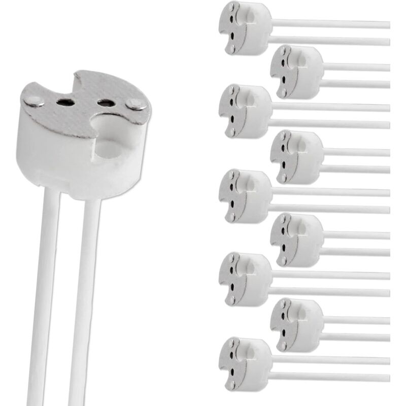 Image of GU5.3 socket with silicone cable, 12V-250V,&hellip;