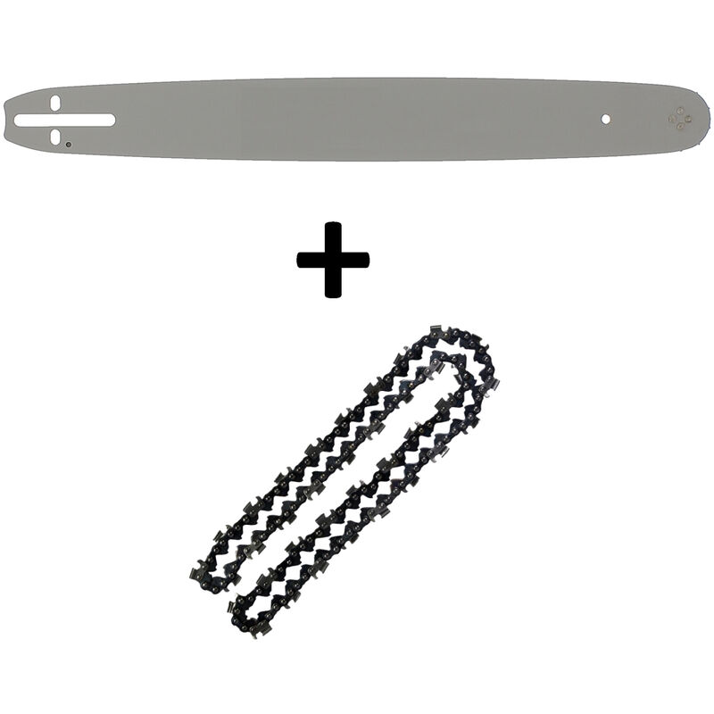 

Guía de 18 pulgadas (45 cm) con cadena de 72 eslabones para motosierras