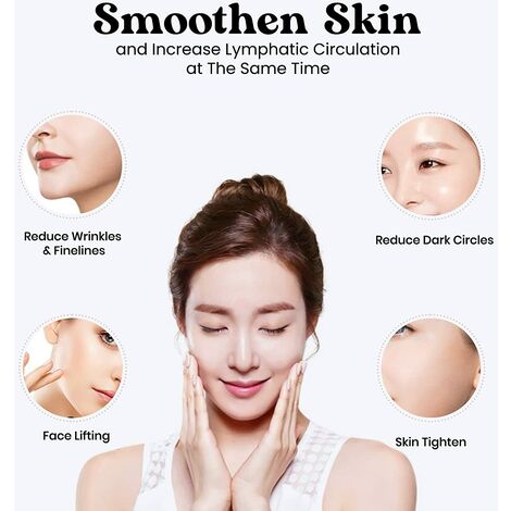 Gua Sha & Jade Roller for Face Set Self Care Gifts for Women - Outils de soin de la peau du visage Masseur musculaire Relaxant Soulager les rides - Pierre de cristal de guérison naturelle