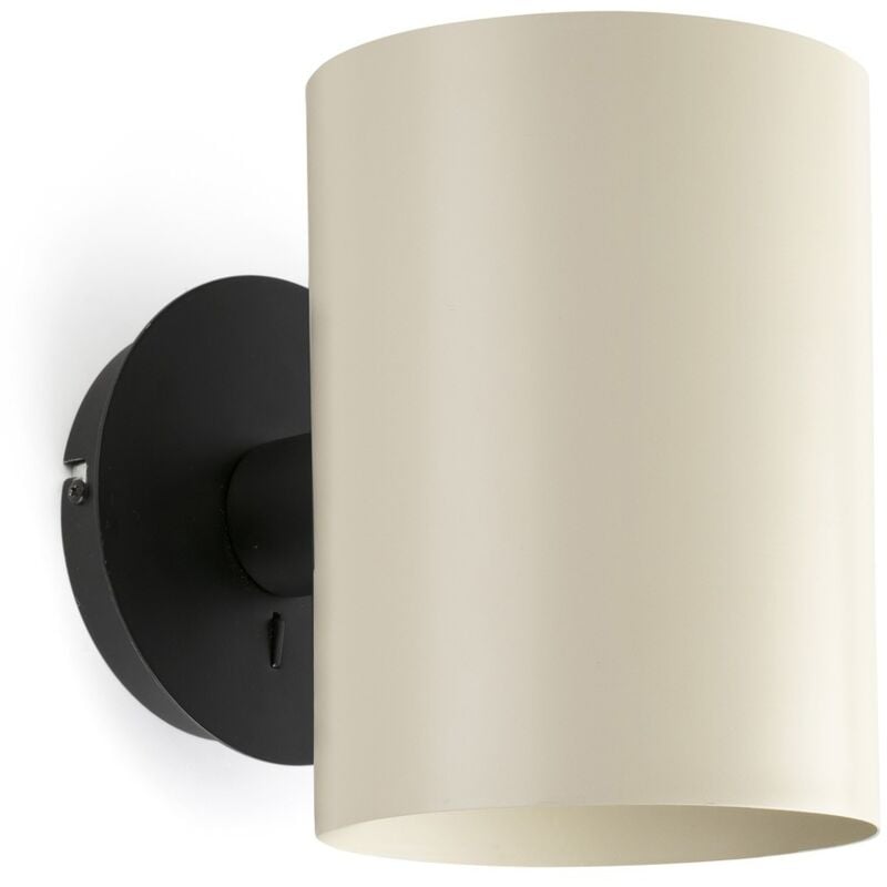 

GUADALUPE Aplique de pared de pared negro/beige - NEGRO