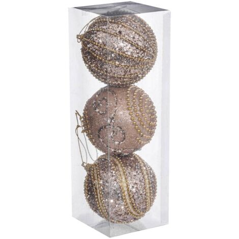 Guaina di natale champ glitter 8cmx3 in polistirolo - Feeric lights & christmas