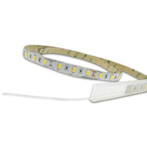 Guaina impermeabile IP67 x1m per striscia LED 10 mm