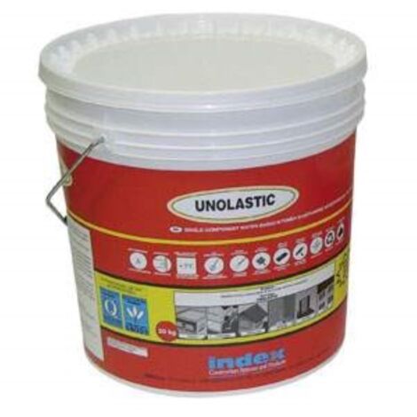 Guaina impermeabilizzante unolastic monocomponente marrone kg 10 - index spa
