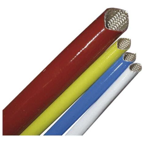 Guaina in vetro/silicone Diametro 6mm 4kv Rosso