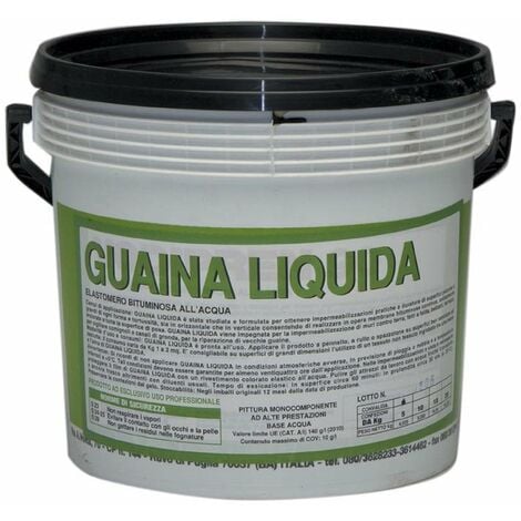 Guaina liquida bituminosa nera - 5 kg