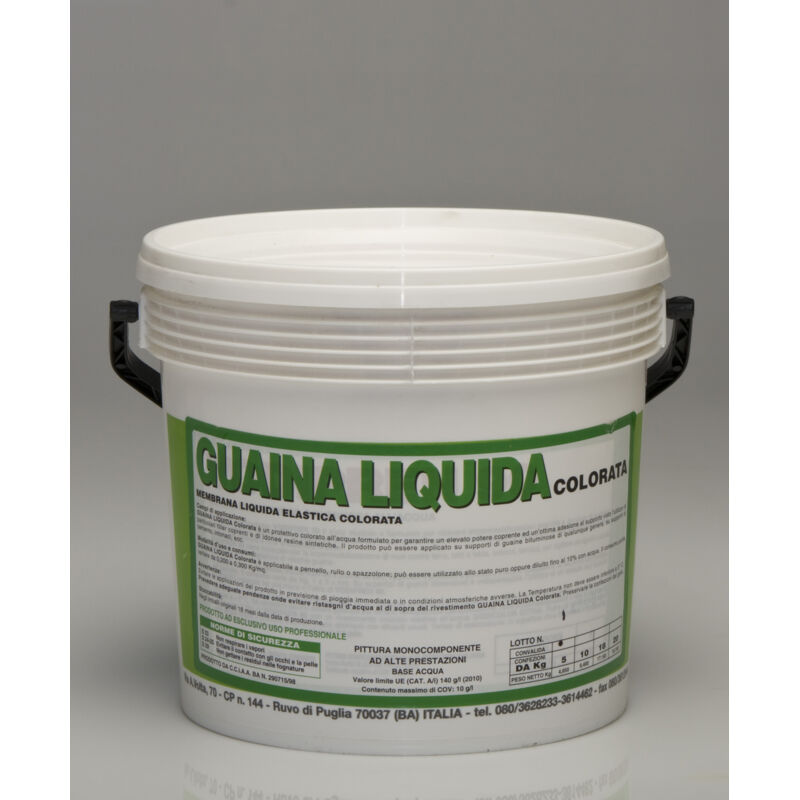 5 Kg Guaina Liquida Bituminosa Nera Mastice Impermeabile Per Superfici
