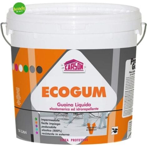 ECOGUM guaina liquida elastomerica pedonabile 14 lt - Carson CAPACITÀ 14 LT - Colorazione Grigio