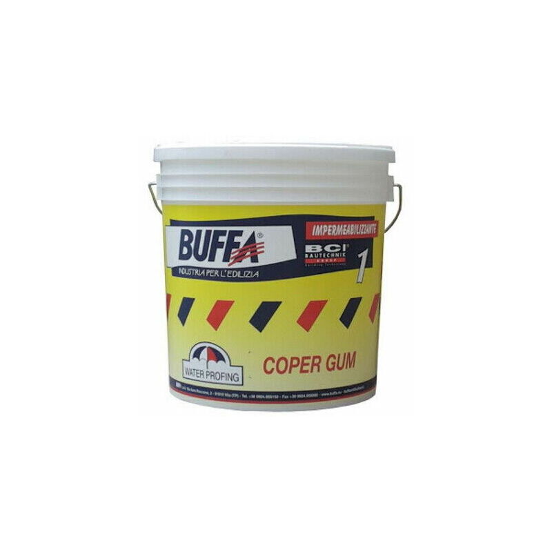 Buffa - Guaina liquida elastomerica impermeabilizzante bianco kg 1 coper gum