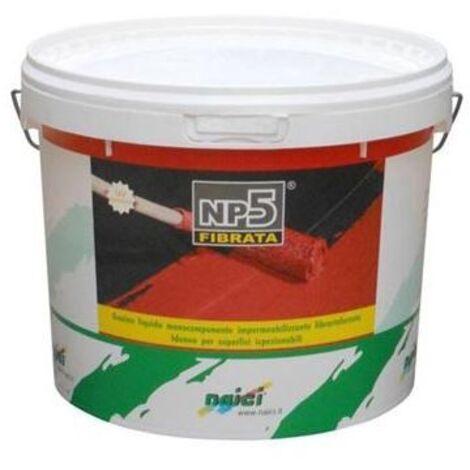 Guaina Liquida Fibrorinforzata Np5 - Colore Rosso - 5 Kg
