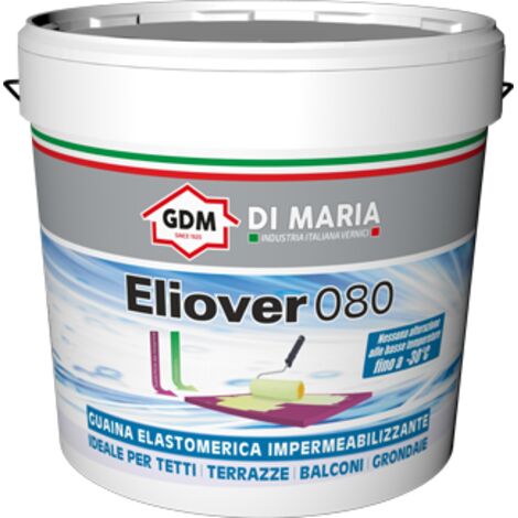 GUAINA LIQUIDA LT 13 PER RIVESTIMENTO PROTETTIVO TETTI IMPERMEABILIZZANTE  ROSSO