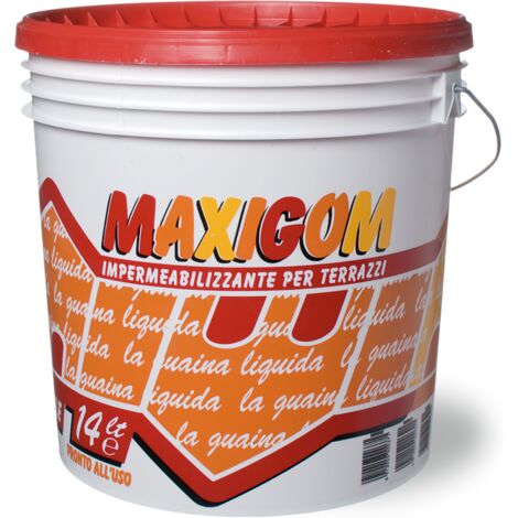 GUAINA LIQUIDA MAXIGOM 13LT ROSSO OSSIDO PEDONABILE V