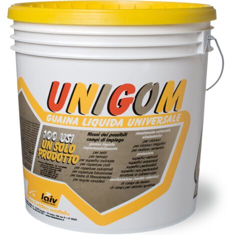 GUAINA LIQUIDA """UNIGOM"""  4KG BIANCO V