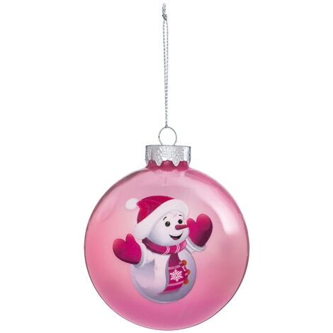 Guaina natalizia da 80 mm stampata con il mio primo babbo natale rosa in vetro - Feeric lights & christmas