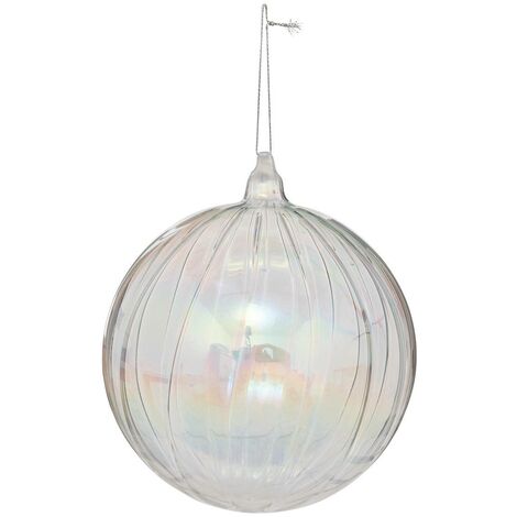 Guaina natalizia in vetro trasparente polar blow d14cm - Feeric lights & christmas