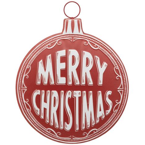 Guaina natalizia merry xmas in metallo h50cm - Atmosphera créateur d'intérieur