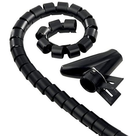 Guaina raccogli cavi Electraline nera Ø 25 mm 1,8 m