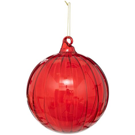 Guaina rossa in vetro per la vigilia di natale d14cm - Feeric lights & christmas