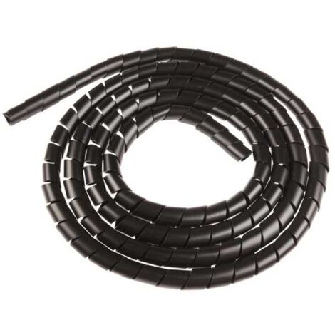 Guaina spiralata diametro 12mm nero