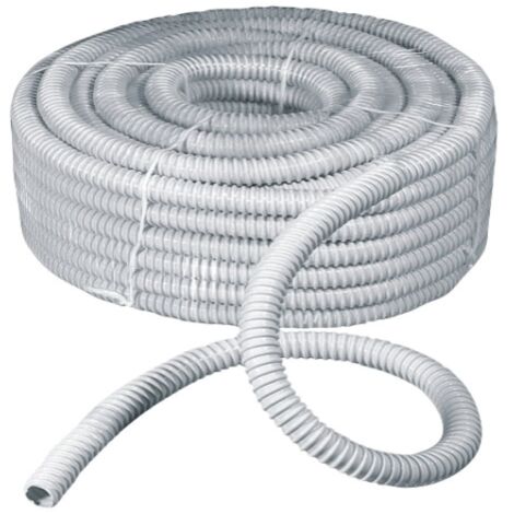 Guaina spiralata Elettrocanali in pvc Ø 16 grigia 30 mt