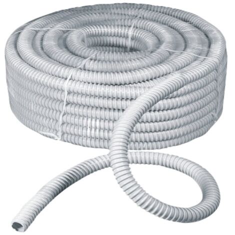 Guaina spiralata Elettrocanali in pvc Ø 20 grigia 30 mt
