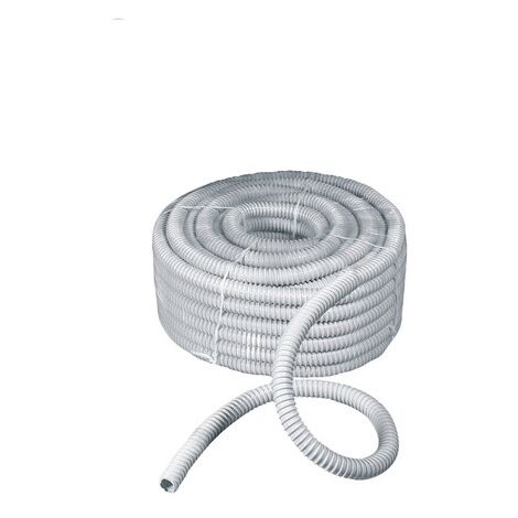GUAINA SPIRALATA FLESSIBILE GRIGIA 30 MT Diametro 20 mm