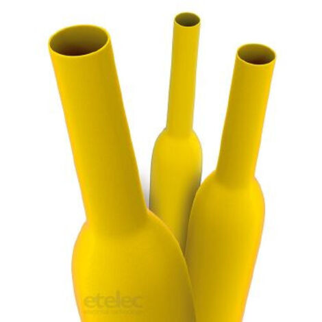 Guaina termorestingente Etelec 9,5 riduce a 4,8 Giallo 1 mt GT1160